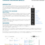 Canvas Calendar Basics