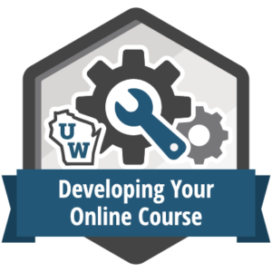 Level up badge for Developing Your Online Course
